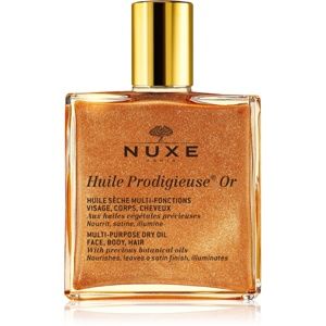 Nuxe Huile Prodigieuse Or multifunkčný suchý olej s trblietkami na tvár, telo a vlasy 50 ml