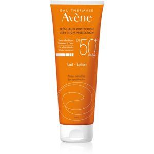 Avène Sun Sensitive ochranné mlieko pre citlivú pokožku SPF 50+ 250 ml