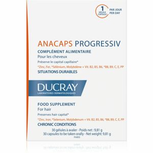 Ducray Anacaps Progressiv výživový doplnok proti vypadávániu vlasov 30 ks