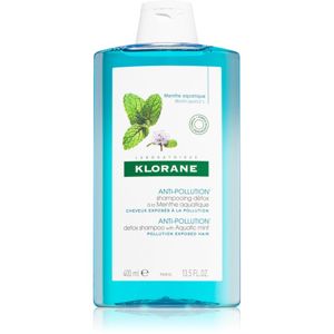 Klorane Máta Vodní čiastiaci detoxikačný šampón pre vlasy vystavené znečistenému ovzdušiu 400 ml