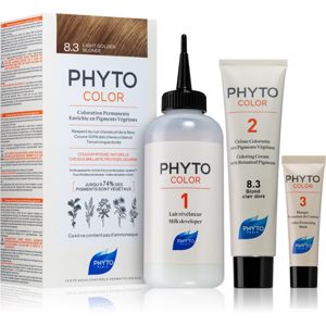 Phyto Color farba na vlasy bez amoniaku odtieň 8.3 Light Golden Blond