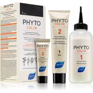 Phyto Color farba na vlasy bez amoniaku odtieň 1 Noir 1 ks