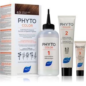 Phyto Color farba na vlasy bez amoniaku odtieň 6.3 Dark Golden Blonde
