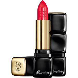 GUERLAIN KissKiss Shaping Cream Lip Colour krémový rúž so saténovým finišom odtieň 329 Poppy Red 3.5 g