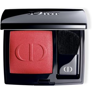 Dior Rouge Blush kompaktná lícenkaso štetcom a zrkadielkom odtieň 999 6,7 g