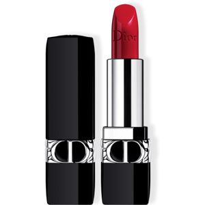 DIOR Rouge Dior dlhotrvajúci rúž plniteľný odtieň 743 Rouge Zinnia Satin 3,5 g