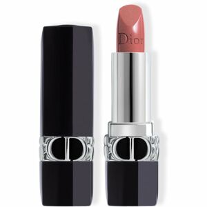 DIOR Rouge Dior dlhotrvajúci rúž plniteľný odtieň 100 Nude Look Metallic 3,5 g
