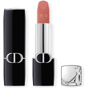 DIOR Rouge Dior dlhotrvajúci rúž plniteľná odtieň 100 Nude Look Velvet 3,5 g
