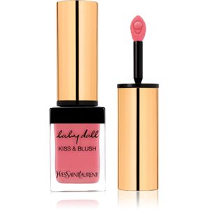 Yves Saint Laurent Baby Doll Kiss & Blush rúž na pery a líca s matným efektom odtieň 8 Pink Hédoniste 10 ml