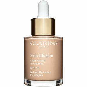 Clarins Skin Illusion Natural Hydrating Foundation rozjasňujúci hydratačný make-up SPF 15 odtieň 102.5 Porcelain 30 ml