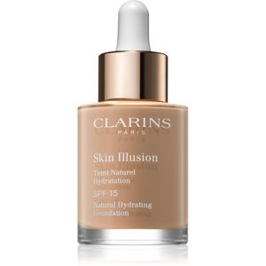 Clarins Skin Illusion Natural Hydrating Foundation rozjasňujúci hydratačný make-up SPF 15 odtieň 105 Nude 30 ml