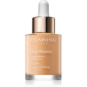 Clarins Skin Illusion Natural Hydrating Foundation rozjasňujúci hydratačný make-up SPF 15 odtieň 107 Beige 30 ml