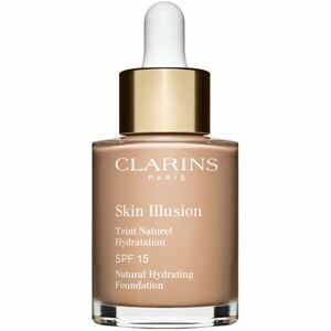 Clarins Skin Illusion Natural Hydrating Foundation rozjasňujúci hydratačný make-up SPF 15 odtieň 109 Wheat 30 ml