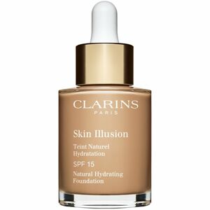 Clarins Skin Illusion Natural Hydrating Foundation rozjasňujúci hydratačný make-up SPF 15 odtieň 111 Auburn 30 ml