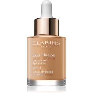 Clarins Skin Illusion Natural Hydrating Foundation rozjasňujúci hydratačný make-up SPF 15 odtieň 114 Cappuccino 30 ml