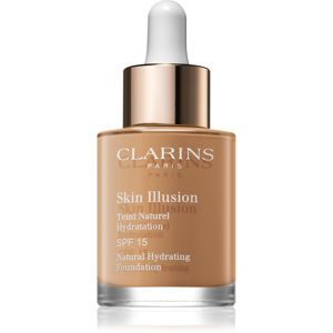 Clarins Skin Illusion Natural Hydrating Foundation rozjasňujúci hydratačný make-up SPF 15 odtieň 116.5 Coffee 30 ml