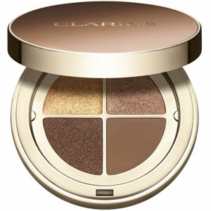 Clarins Ombre 4 Colour Eye Palette paletka očných tieňov pre dlhotrvajúci efekt odtieň 04 - Brown Sugar Gradation 4,2 g