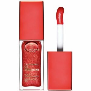 Clarins Lip Comfort Oil Shimmer olej na pery odtieň 07 Red Hot 7 ml