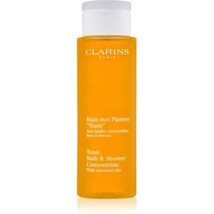 Clarins Tonic Bath & Shower Concentrate sprchový a kúpeľový gél s esenciálnymi olejmi 200 ml