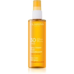 Clarins Sun Protection opaľovací olej na telo a vlasy SPF 30 150 ml