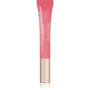 Clarins Lip Perfector Shimmer lesk na pery s hydratačným účinkom odtieň 01 Rose Shimmer 12 ml