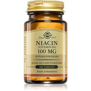 Solgar Niacin 100 mg výživový doplnok pre normálnu činnosť nervovej sústavy 100 tbl