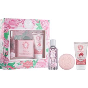 Jeanne en Provence Rose darčeková sada I pre ženy parfémovaná voda 60 ml + mydlo 100 g + krém na ruky 75 ml
