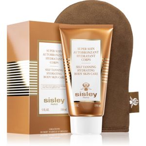 Sisley Super Soin Self Tanning Hydrating Body Skin Care samoopaľovacie telové mlieko s aplikační rukavicí 150 ml