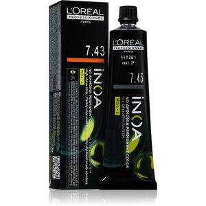 L’Oréal Professionnel Inoa permanentná farba na vlasy bez amoniaku odtieň 7.43 60 ml