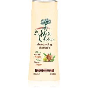 Le Petit Olivier Olive, Shea & Argan šampón pre suché a poškodené vlasy 250 ml