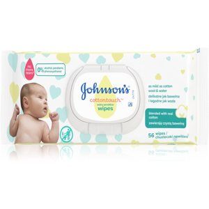 Johnson's Baby Cottontouch extra jemné vlhčené čistiace obrúsky pre deti od narodenia neparfemované 56 ks