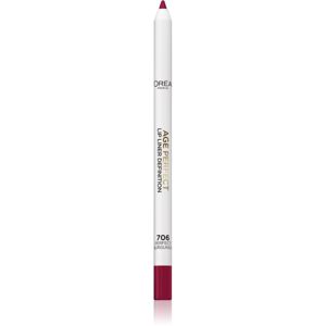 L’Oréal Paris Age Perfect kontúrovacia ceruzka na pery odtieň 706 Perfect Burgundy