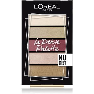 L’Oréal Paris La Petite Palette paletka očných tieňov odtieň Nudist 5 x 0.8 g