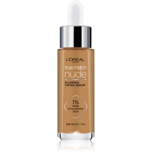 L’Oréal Paris True Match Nude Plumping Tinted Serum sérum pre zjednotenie farebného tónu pleti odtieň 5-6 Medium Tan 30 ml