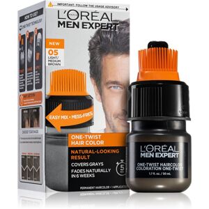 L’Oréal Paris Men Expert One Twist farba na vlasy s aplikátorom pre mužov 05 Light Medium Brown 1 ks