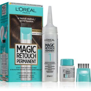 L’Oréal Paris Magic Retouch Permanent tónovacia farba na odrasty s aplikátorom odtieň 4 DARK BROWN