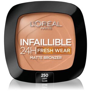 L’Oréal Paris Infaillible Fresh Wear 24h bronzer s matným efektom odtieň 250 Light 9 g