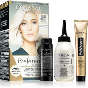 L’Oréal Paris Préférence Le Blonding farba na vlasy na zosvetlenie vlasov odtieň 11.21 Ultra-Light Cool Pearl Blonde 1 ks