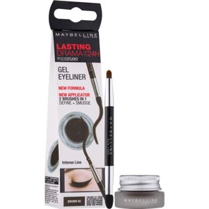 Maybelline Eyeliner Lasting Drama™ gélové očné linky odtieň 02 Brown 2,8 g