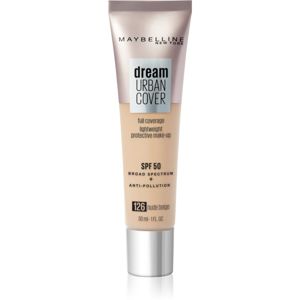 Maybelline Dream Urban Cover vysoko krycí make-up odtieň 126 Nude Beige 30 ml