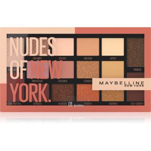Maybelline Nudes Of New York paletka očných tieňov 18 g
