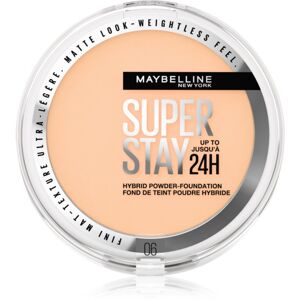 Maybelline SuperStay 24H Hybrid Powder-Foundation kompaktný púdrový make-up pre matný vzhľad odtieň 06 9 g