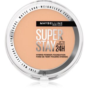 Maybelline SuperStay 24H Hybrid Powder-Foundation kompaktný púdrový make-up pre matný vzhľad odtieň 21 9 g