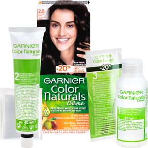 Garnier Color Naturals Creme farba na vlasy odtieň 2.0 Soft Black 1 ks