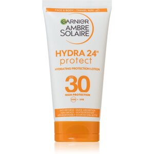 Garnier Ambre Solaire Hydra Protect ochranný krém na tvár a telo cestovné balenie SPF 30 50 ml