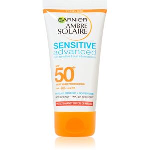 Garnier Ambre Solaire Sensitive Advanced ochranný krém na tvár a telo cestovné balenie SPF 50+ 50 ml