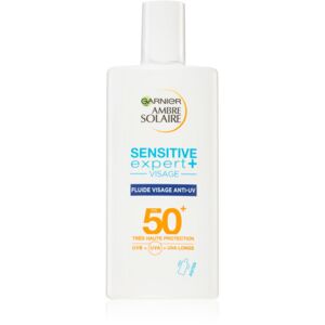 Garnier Ambre Solaire Sensitive Expert+ opaľovací fluid na tvár SPF 50+ 40 ml