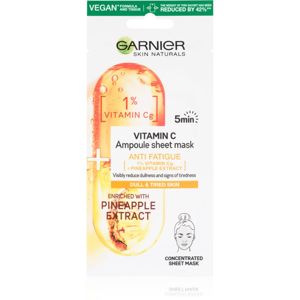 Garnier Skin Naturals Vitamin C plátenná maska s energizujúcim účinkom 15 g