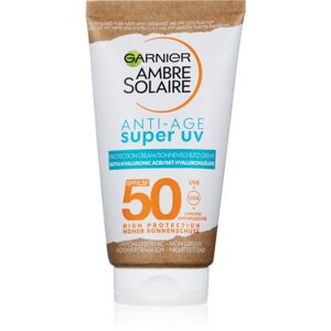 Garnier Ambre Solaire Super UV ochranný krém na tvár proti vráskam SPF 50 50 ml