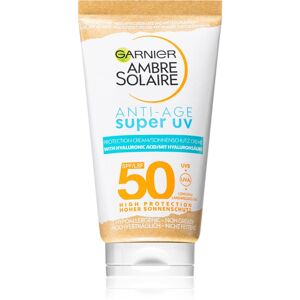 Garnier Ambre Solaire Super UV ochranný krém na tvár s protivráskovým účinkom SPF 50 50 ml